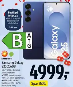 Føtex Samsung Galaxy S25 256GB tilbud