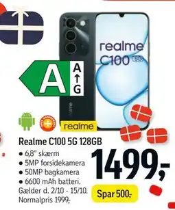 Føtex Realme C100 5G 128GB tilbud