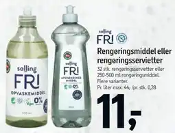 Føtex Rengøringsmiddel eller rengøringsservietter tilbud