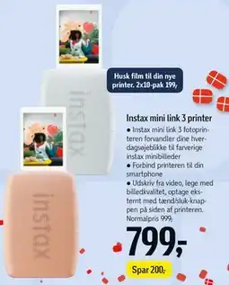 Føtex Instax mini link 3 printer tilbud