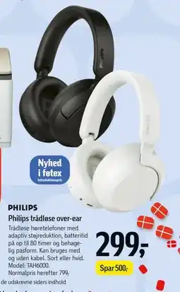 Føtex Philips trådløse over-ear tilbud