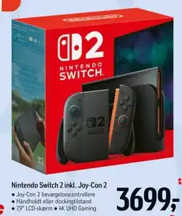 Føtex Nintendo Switch 2 inkl. Joy-Con 2 tilbud