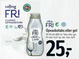 Føtex Opvasketabs eller gel tilbud