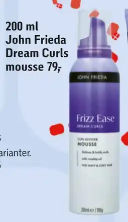 Føtex John Frieda Dream Curls mousse tilbud