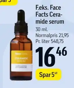 Føtex Face Facts Ceramide serum tilbud