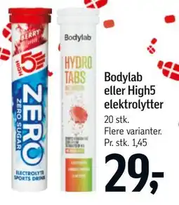 Føtex Bodylab eller High5 elektrolytter tilbud