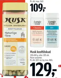 Føtex Husk kosttilskud tilbud