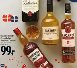 Føtex Bacardi, Råstoff, Fireball eller Southern Comfort tilbud