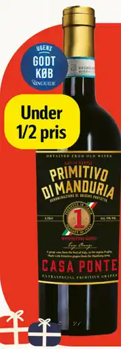Føtex Casa Ponte Primitivo di Manduria tilbud