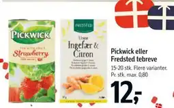 Føtex Pickwick eller Fredsted tebreve tilbud