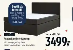 Føtex Aspen kontinentalseng tilbud