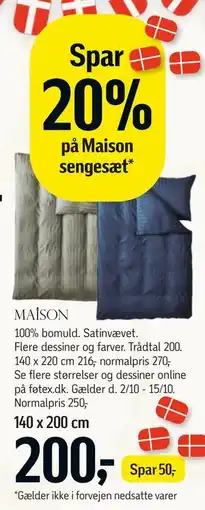 Føtex Maison sengesæt tilbud