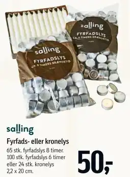 Føtex Fyrfads- eller kronelys tilbud