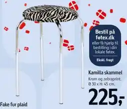 Føtex Kamilla skammel tilbud