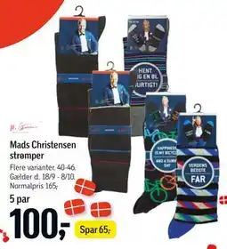 Føtex Mads Christensen strømper tilbud
