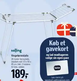Føtex Vingetørrestativ tilbud