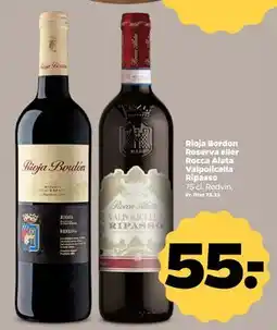 Netto Rioja Bordon Reserva eller Rocca Alata Valpolicella Ripasso tilbud