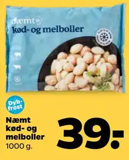 Netto Næmt kød- og melboller tilbud