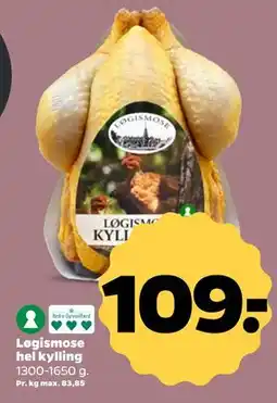 Netto Løgismose hel kylling tilbud