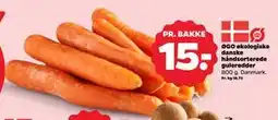 Netto ØGO økologiske danske håndsorterede gulerødder tilbud