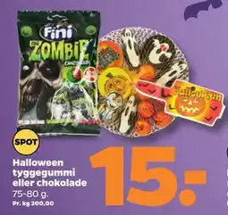 Netto Halloween tyggegummi eller chokolade tilbud