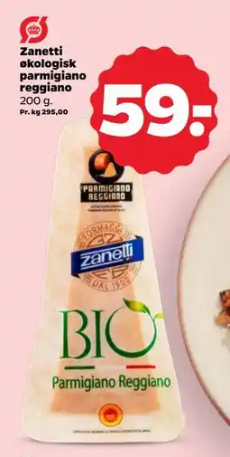 Netto Zanetti økologisk parmigiano reggiano tilbud