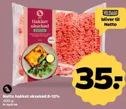 Netto Netto hakket oksekød 8-12% tilbud