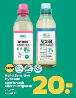 Netto Hello Sensitive flydende sportsvask eller hurtigvask tilbud