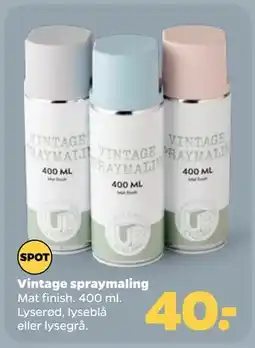 Netto Vintage spraymaling tilbud