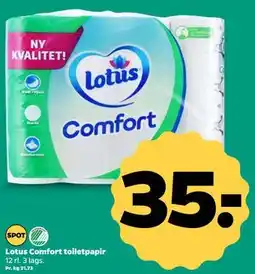 Netto Lotus Comfort toiletpapir tilbud