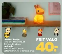 Netto LED bordlampe tilbud