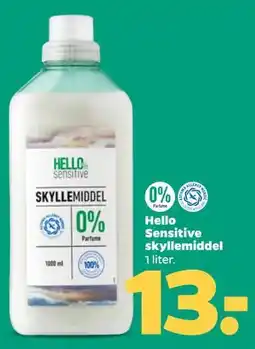 Netto Hello Sensitive skyllemiddel tilbud