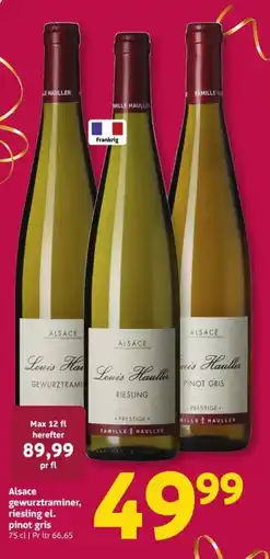 Løvbjerg Louis Hauller alsace gewurztraminer, riesling el. pinot gris tilbud
