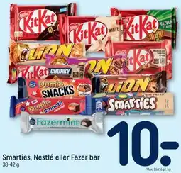 REMA 1000 Smarties, Nestlé eller Fazer bar tilbud