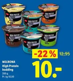 Lidl MILBONA High Protein budding tilbud