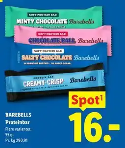 Lidl BAREBELLS Proteinbar tilbud