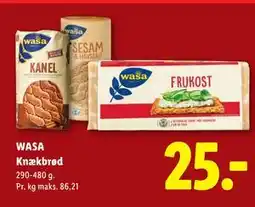 Lidl WASA Knækbrød tilbud
