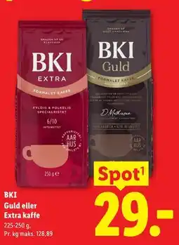 Lidl BKI Guld eller Extra kaffe tilbud
