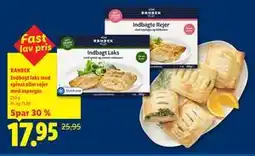 Lidl RAHBEK Indbagt laks med spinat eller rejer med asparges tilbud