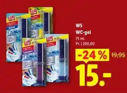 Lidl W5 WC-gel tilbud