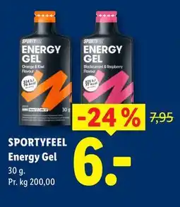 Lidl SPORTYFEEL Energy Gel tilbud