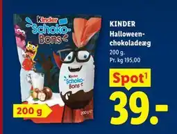 Lidl KINDER Halloween-chokoladeæg tilbud