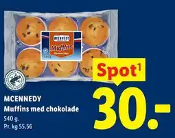 Lidl MCENNEDY Muffins med chokolade tilbud