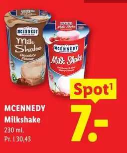 Lidl MCENNEDY Milkshake tilbud