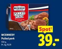 Lidl MCENNEDY Pulled pork tilbud