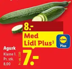 Lidl Agurk tilbud