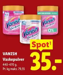 Lidl VANISH Vaskepulver tilbud
