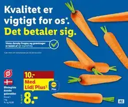 Lidl Økologiske danske gulerødder tilbud