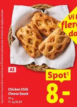 Lidl Chicken Chili Cheese Snack tilbud