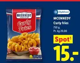 Lidl MCENNEDY Curly fries tilbud